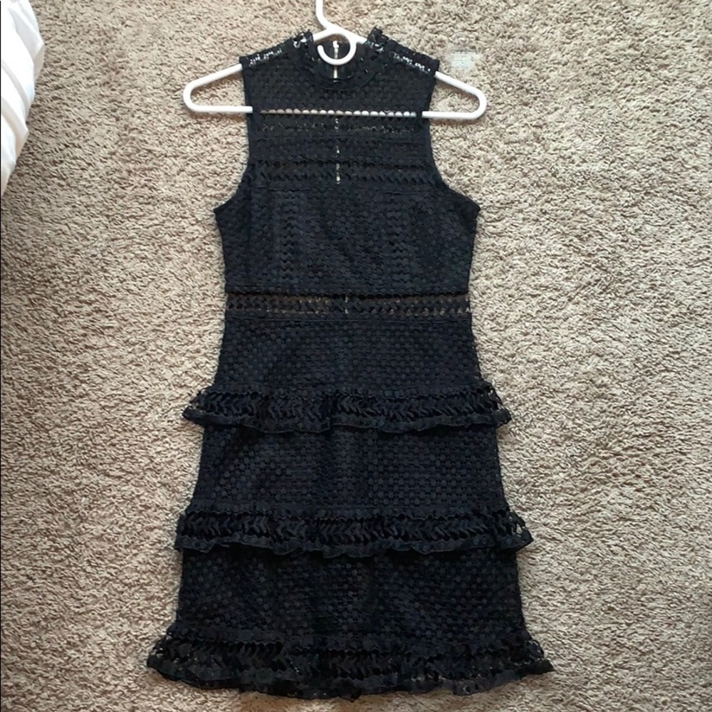 Lulus black lace cocktail dress